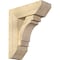 Ekena Millwork Merced Slat Rough Sawn Bracket w/ Offset Brace, Douglas Fir, 8"W x 22"D x 26"H BKT0806X22X26MRC06RDF - alternate 1